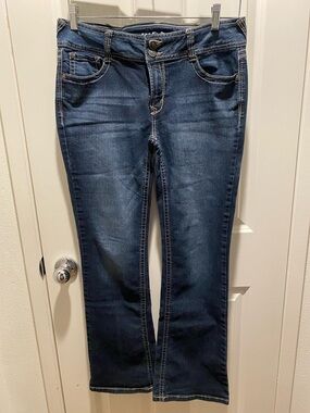 Wildflower Dark Blue Boot Cut Jeans - The Luscious Curvy Fit